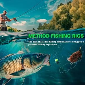 Méthode <span class=keywords><strong>de</strong></span> pêche à la <span class=keywords><strong>carpe</strong></span> européenne, montages <span class=keywords><strong>de</strong></span> feeder avec hameçons à pointe droite barbelés pour lancer des leurres, pêche <span class=keywords><strong>au</strong></span> fond - Product Image 2