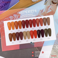 Vendeeni ensemble de vernis à ongles gel à bas quantité minimale de commande 6 pièces marque privée vernis à ongles uv logo personnalisé vernis à ongles permanent professionnel