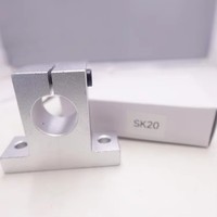 Roulements linéaires en aluminium SK, guides linéaires SK20, support de roulement d'axe