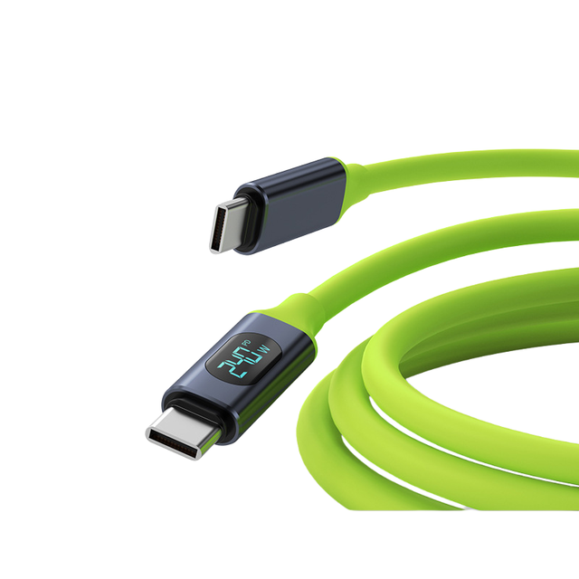 Factory New Smart Digital Display USB C Cable 240W PD Charging, E-MARK Certified, 480Mbps Data Transfer