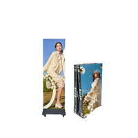 Pantalla LED Modular GOB Comercial para Interiores, Plegable, con Ruedas, Portátil, a Todo Color, Digital, IP65, Gráficos SDK