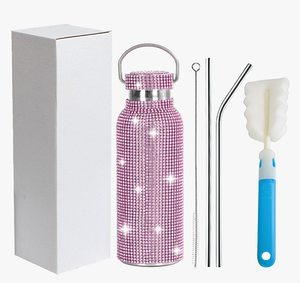 Bottiglia di diamanti bottiglia isolata scintillante Bling boccetta di strass regalo per uomini e donne - Product Image 2