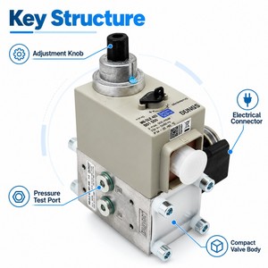 DUNGS MBDLE 403 Vanne de <span class=keywords><strong>gaz</strong></span> pour chaudière, pièces détachées, contrôle de pression hydraulique compact, coupure de sécurité, MultiBloc pour Riello 40GS FS - Product Image 3