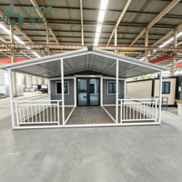 Mini-maison conteneur préfabriquée pliable de 20 pieds, bureau sécurisé, hôtel préfabriqué, maisons mobiles mondiales