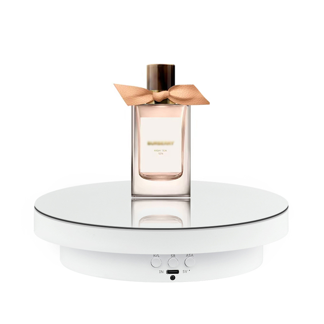3-in-1 Mirror 360 Degree Photography Turntable Rotating Electric Turntable Motorized Rotating Display Stand for Product Display