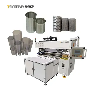 Stainless steel wire mesh bucket filter water filter filter mesh welding machine production line