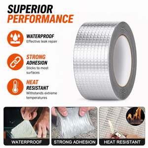 <span class=keywords><strong>Bande</strong></span> adhésive en aluminium butyle ANTI pour l'étanchéité des toits, <span class=keywords><strong>bande</strong></span> d'étanchéité imperméable pour gouttières et toitures métalliques - Product Image 3
