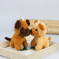 Peluche Loup-Gris Mignon de 10 cm, Pendentif Chien Loup, Décoration pour Sac à Dos, Sac de Voiture, Porte-clés, Cadeau pour Enfant, Peluche Douce Rembourrée, Porte-clés