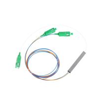 Divisor PLC de Fibra Óptica de 2 Vías y 0.9mm 1:2, Mini Tubo de Acero, Conector LC APC, FTTH, 1 Año de Garantía, OEM