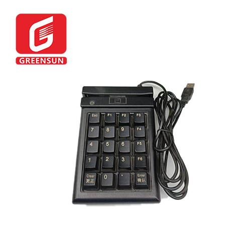 GS-747 Introduction to Card Swiping Query Keyboard USB Keyboard 1, 2, 3 Full OrbitMagnetic Stripe Smart Card Reader Keyboard