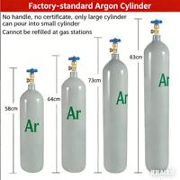 Bouteille de gaz argon industrielle Chun Miao d'occasion, acier sans soudure de haute qualité pour usage de construction, pression 15 MPa, volume 6 m, garantie 3 ans
