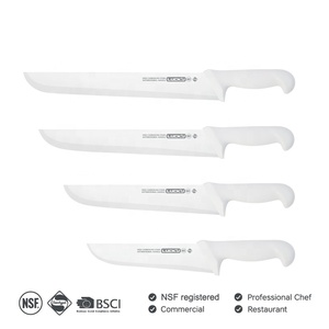 Juego de cuchillos de <span class=keywords><strong>carnicero</strong></span> blancos de acero inoxidable de 5 uds, venta al por mayor - Product Image 1