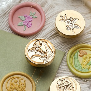 Lễ Đảng Tùy Chỉnh Dập Nổi Khắc Lễ Hội Xmas Khuyến Mãi Món Quà Lưu Niệm Trang Trí Có Thể Thay Thế Gỗ Sáp Con Dấu Tem - Product Image 1