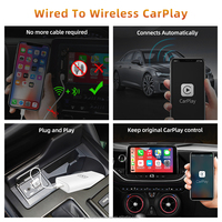 Grandnavi caixa de carplay ai multimídia, interface portátil, jogo de carro, sem fio, dongle, carplay, adaptador, caixa ai