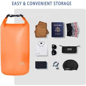 กระเป๋าเป้กันน้ำพิมพ์โลโก้ตามสั่ง 500D น้ำหนักเบา ผลิตจาก PVC โพลีเอสเตอร์ เหมาะสำหรับกิจกรรมกลางแจ้ง ลอยน้ำได้ ใช้สำหรับตั้งแคมป์ เดินป่า พกพาสะดวก - Product Image 4