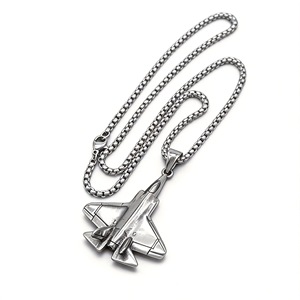 Nuevo Estilo, Nueva Personalidad, <span class=keywords><strong>Collar</strong></span> con Colgante <span class=keywords><strong>de</strong></span> Avión Punk Creativo, <span class=keywords><strong>Collar</strong></span> <span class=keywords><strong>de</strong></span> Acero Inoxidable para Hombre, Recuerdo <span class=keywords><strong>de</strong></span> Aviación, Venta al por Mayor - Product Image 5