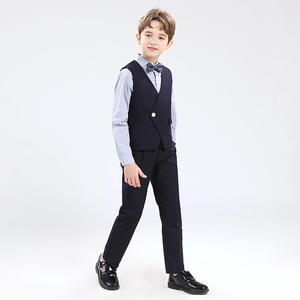 Vente en gros de vêtements d'enfants à la mode blazer à carreaux costume formel décontracté pour garçon smoking de luxe pour la scène - Product Image 3