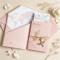 Invitations de mariage et d'anniversaire luxueuses, personnalisables, en carton de luxe, style artistique, imprimées en usine, livrets en papier à couverture rigide