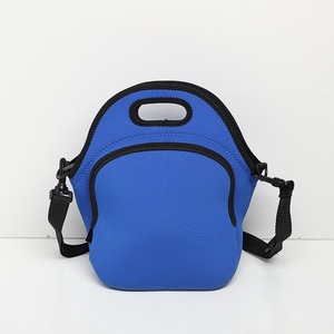 Borsa Termica per Pranzo in Neoprene con Tracolla <span class=keywords><strong>e</strong></span> Tasca Esterna con Cerniera, Porta Pranzo Personalizzato per Picnic, Campeggio, Lavoro - Product Image 3