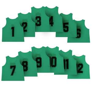 Màu xanh đậm 100% polyester đào tạo yếm và scrimmage vest tùy chỉnh số lượng và logo cho các trường học đội Câu lạc bộ - Product Image 1