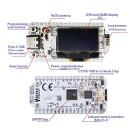 Heltec V3 IOT 配件开发板 ESP32/SX1262/SX1276 OLED 显示屏，用于天线 WIFI Lora 32 通信