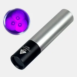 공장 15 와트 365nm 자외선 LED 손전등 Geocaching 형광 미네랄 필터링 UV 토치