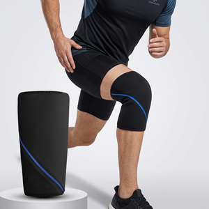 SAAR INDUSTRIES Genouillères de compression professionnelles en néoprène 7 mm respirantes, protection avancée, fermeture à enfiler pour - Product Image 1