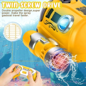 Barco <span class=keywords><strong>de</strong></span> juguete con control remoto <span class=keywords><strong>de</strong></span> 2,4 Ghz, bote <span class=keywords><strong>de</strong></span> gas con rociador RC <span class=keywords><strong>de</strong></span> alta velocidad, barco eléctrico, <span class=keywords><strong>lancha</strong></span> a motor impermeable, piscina, juguete acuático con luces - Product Image 5