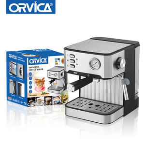 Cafetera Espresso Eléctrica de 20 Bares, Semiautomática, para una Taza, Uso Doméstico y Hotelero, Carcasa de Acero Inoxidable, Enchufe Estadounidense/Europeo - Product Image 2