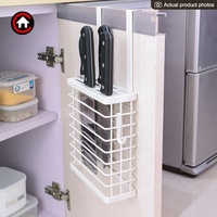 Support de rangement sur la porte de l'armoire pour organisateur de cuisine, bloc de couteaux