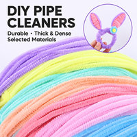 Bâtonnets de chenille OEM ODM DIY de 30 cm avec logo personnalisé, emballage sur mesure, bâtonnets artisanaux duveteux anti-stress, vente en gros, directement de l'usine