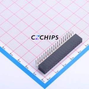 PM254-2-19-W-8.5 Pin Socket Bent Lead Through Hole,P=2.54mm Connector 2x19P 2.54mm 2.54mm Square Hole - Product Image 1