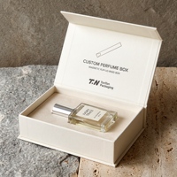 Boîte cadeau personnalisée pour eau de toilette blanche et boîte magnétique pour parfum avec boîte en papier parfumée pour l'emballage de parfum
