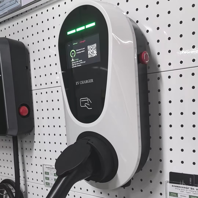 New Deedian 7/11/22KW Smart WiFi/APP EV Charging Station LCD Screen Wall-Mounted 32A 85-265V Overcurrent Overtemperature CE
