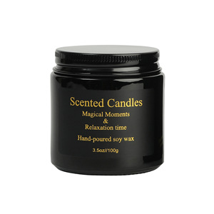 Bougie parfumée YUHUAN 7oz, faite à la main en cire de soja, parfum floral végétal, décoration minimaliste pour la maison - Product Image 5