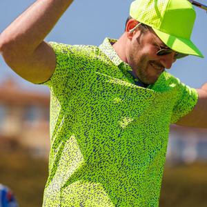 Camiseta Polo Deportiva Sublimada Personalizada de Lujo con Protección UV Spf50 para Hombre, Elástica, Tropical, para Golf - Product Image 4