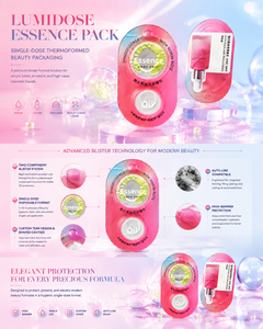 Envase blíster con cavidades de forma personalizada, sellado térmicamente, impermeable, película laminada rígida para alimentos, sachet, llenado automático, champú para el cuidado de la piel - Product Image 2