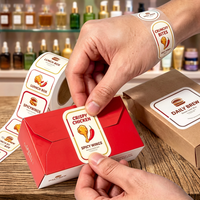 Aangepaste holografische, oliebestendige, duurzame, UV-bestendige etiketten voor fruit, groenten en verse sappen, milieuvriendelijke, waterdichte, zelfklevende stickers