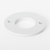 Entretoise à bride circulaire usinée CNC en alliage d'aluminium 6061 poli, base de montage pour caméra de sécurité et éclairage LED, sur mesure