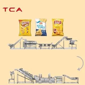 Boa Qualidade Semi-automáticas Chips de Batata Que Faz A Máquina Linha de Chips de Batata Chips Maker