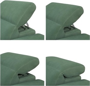 أريكة ذات كرسي عصري لغرفة المعيشة مع أريكة مقطعية بمسند رأس قابلة للتعديل من القماش - Product Image 3