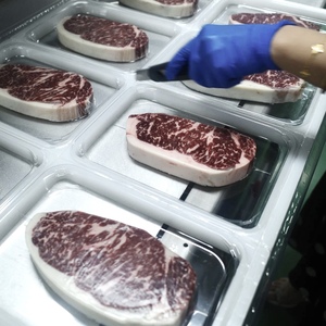 Nhà Máy Tùy Chỉnh Vỉ Bao Bì Thực Phẩm Khay Tinh Bột Ngô PP Nhựa Tươi Thịt Bít Tết Thịt Bò Khay Với Niêm Phong Phim - Product Image 4