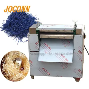 2024 new design straight and crinkle raffia paper stripes cutting machine for gift box packaging