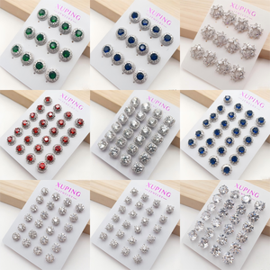 ชุดเครื่องประดับอัญมณี251127 Xuping ชุดตุ้มหูหินหลากสีและดีไซน์เป็นชุดสะสมเครื่องประดับแฟชั่นสำหรับผู้หญิง - Product Image 3