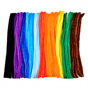 Nettoyeurs de tuyaux en plastique pour jeux éducatifs pour enfants, 6 mm, 8 mm, 58 couleurs, rouge, brins de chenille, branches de Noël, 30 cm de longueur - Product Image 3