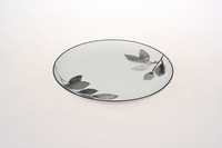 Assiettes rondes en céramique durables pour le dîner, avec logo personnalisé en couleur, pour mariage, maison et restaurant