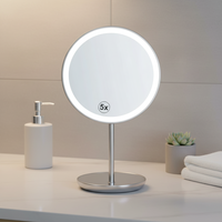 Miroir de Maquillage Intelligent Haute Définition avec Éclairage LED, Forme Blanche, Simple Face, pour Usage Domestique, Cadeau de la Saint-Valentin