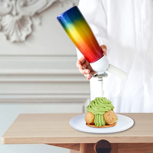 Venta al por mayor C237 Pistola batidora de aluminio de 500ml para café, postres, batidor de crema fresca, dispensador de mantequilla, espumador de pasteles - Product Image 5