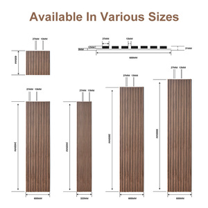 Panneau bức tranh tường nhẹ Dance Studio trần thiết kế hiện đại gỗ tự nhiên đá đen kết cấu bề mặt sợi polyester cách âm - Product Image 4