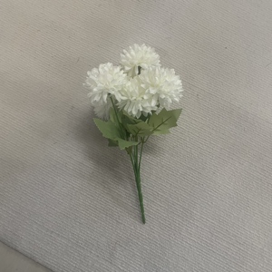 Prix d'usine – Bouquet de 7 chrysanthèmes pompon en soie artificielle pour mariage, cimetière, funérailles, tombes - Product Image 6
